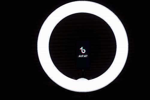 tik tok white and black round light astronomy
